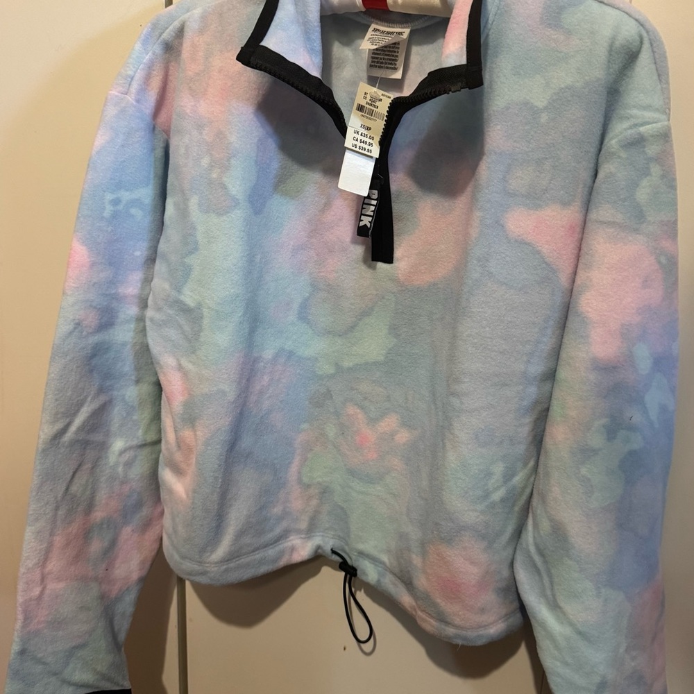 PINK Victoria's Secret Pastel Quarter-Zip Jacket - NWT - Size XS